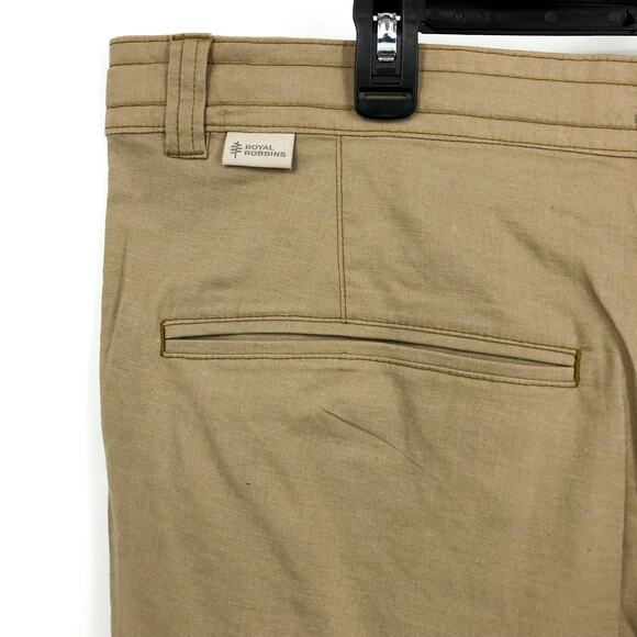 ROYAL ROBBINS Men's Hempline Shorts Size 40 Tan True Khaki 10" Inseam NWT - Picture 10 of 16